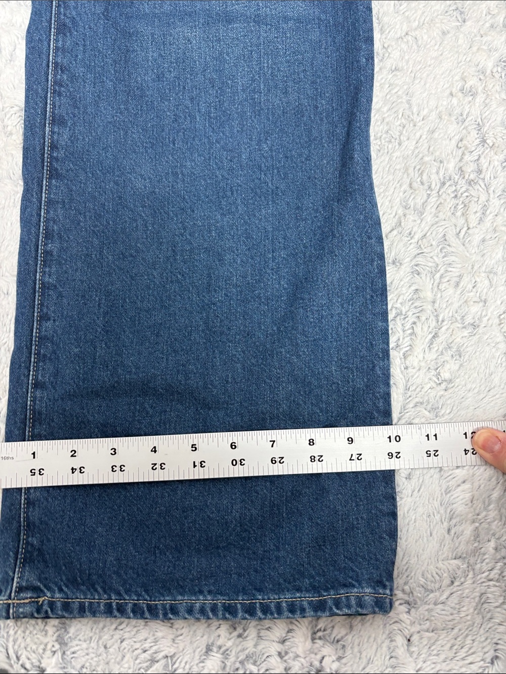J. Crew 90’s Wide Leg High Rise Denim Jeans waist 29 - Picture 5 of 8